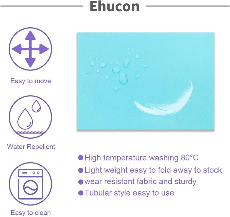 Ehucon ورقة انزلاق أنبوبية لنقل المرضى 27"x39"، قابلة للغسل وإعادة الاستخدام لنقل كبار السن بأمان، لنقل المرضى طريحي الفراش من السرير، السيارة، الكرسي المتحرك، المستشفى أو الرعاية المنزلية - Image 2